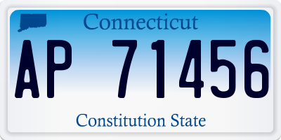 CT license plate AP71456