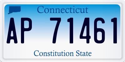 CT license plate AP71461