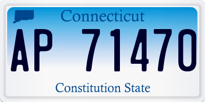 CT license plate AP71470