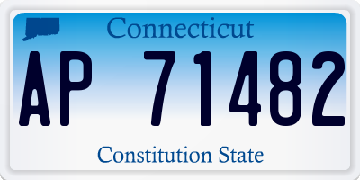 CT license plate AP71482