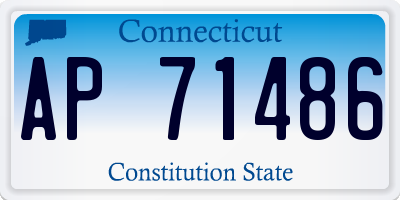 CT license plate AP71486