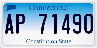 CT license plate AP71490
