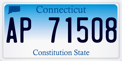CT license plate AP71508