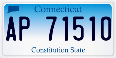 CT license plate AP71510