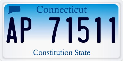 CT license plate AP71511