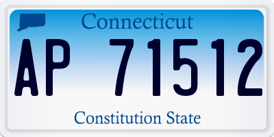 CT license plate AP71512