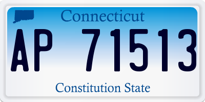 CT license plate AP71513