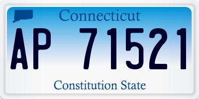 CT license plate AP71521