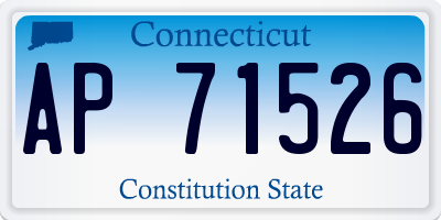 CT license plate AP71526