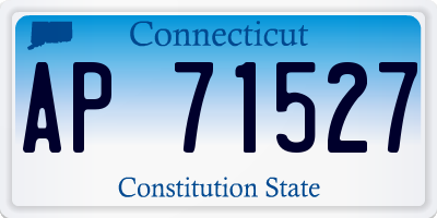 CT license plate AP71527
