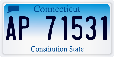 CT license plate AP71531