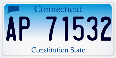 CT license plate AP71532