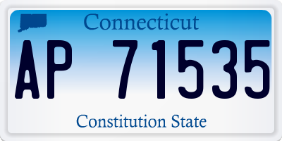 CT license plate AP71535