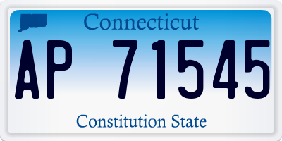 CT license plate AP71545
