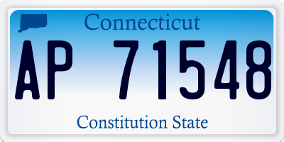 CT license plate AP71548