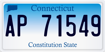 CT license plate AP71549