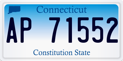 CT license plate AP71552