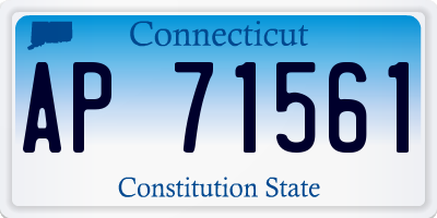 CT license plate AP71561