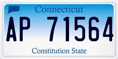 CT license plate AP71564