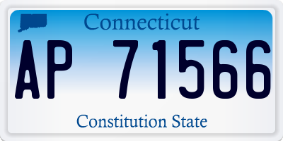 CT license plate AP71566