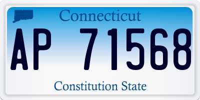CT license plate AP71568