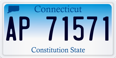 CT license plate AP71571