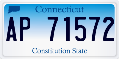 CT license plate AP71572