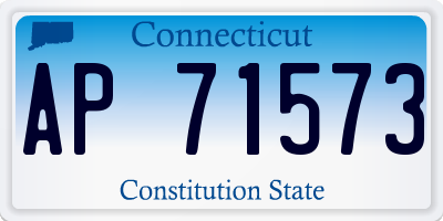 CT license plate AP71573