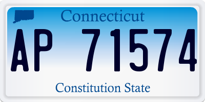 CT license plate AP71574