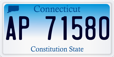 CT license plate AP71580