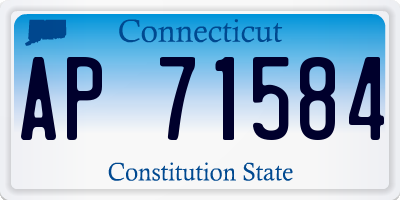 CT license plate AP71584