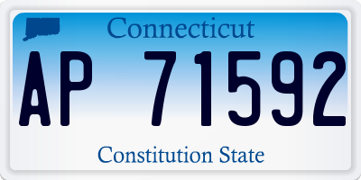 CT license plate AP71592