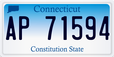 CT license plate AP71594