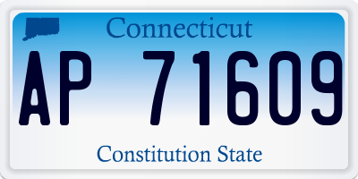 CT license plate AP71609
