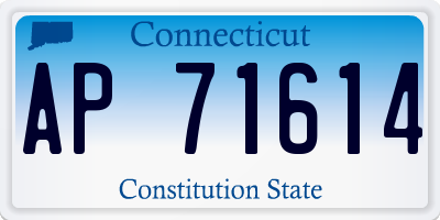 CT license plate AP71614