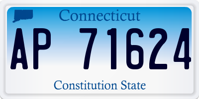 CT license plate AP71624