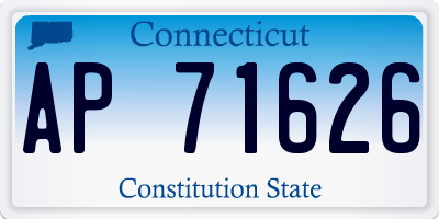 CT license plate AP71626