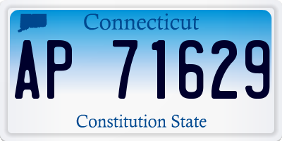 CT license plate AP71629