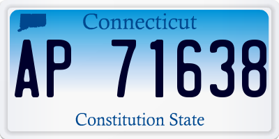 CT license plate AP71638