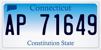 CT license plate AP71649