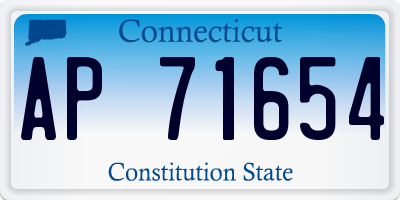 CT license plate AP71654