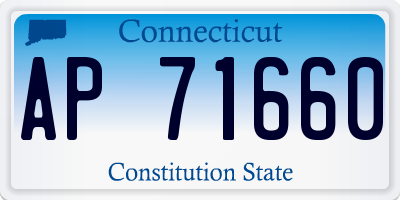 CT license plate AP71660