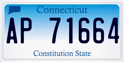 CT license plate AP71664