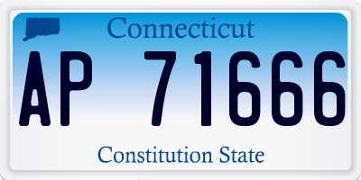 CT license plate AP71666