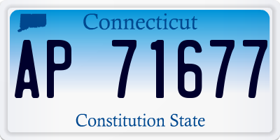 CT license plate AP71677