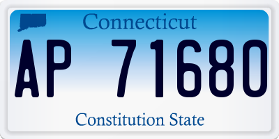 CT license plate AP71680
