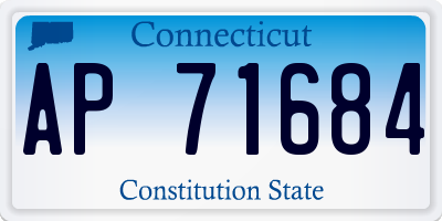 CT license plate AP71684