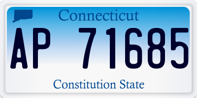 CT license plate AP71685