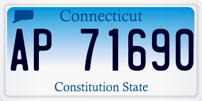 CT license plate AP71690