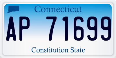 CT license plate AP71699
